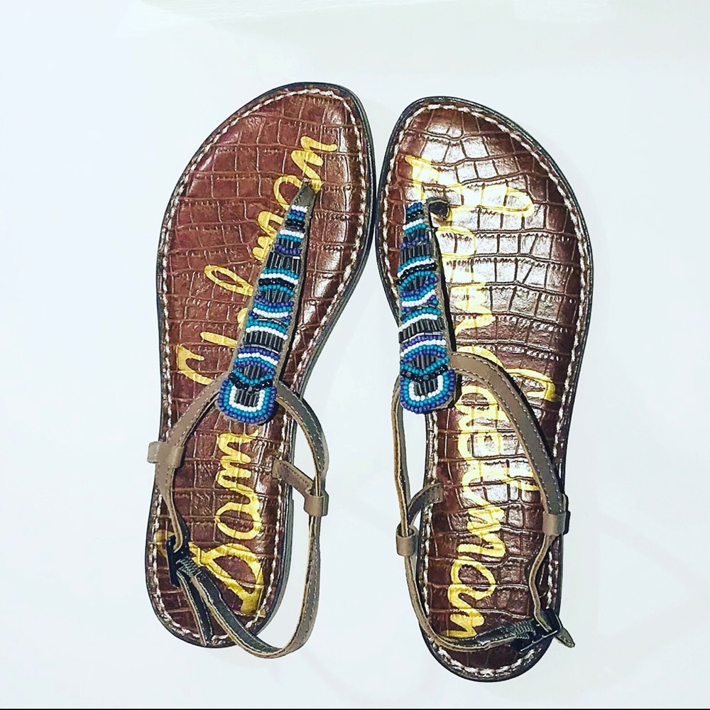 NWT 6.5 SAM EDELMAN GRACE Beaded SANDALS